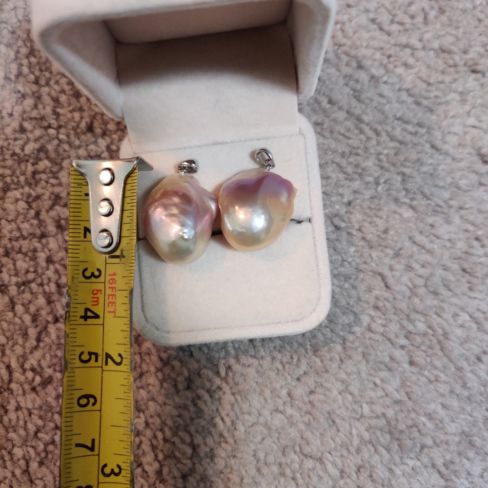 Crazy big baroque pearl matching